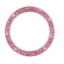 Load image into Gallery viewer, Cars One-Key Engine Start Stop Ignition Push Button Switch Cover Decorative Rhinestone Diamond Crystal Ring Car Parts Push to Start Button Cover Crystal Rhinestone Car Ring Emblem Sticker Bling Accessories for Women
