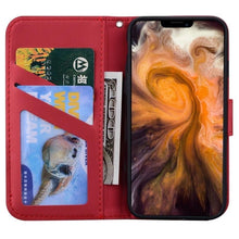Load image into Gallery viewer, Cartoon Animal Cute Leather Wallet Flip Case Creative Magnetic Protective Cover Lovely Animal Flip Leather Phone Case For iPhone 13 12 11 Pro X XS XR Max Card Holder Funny Phone Cover
