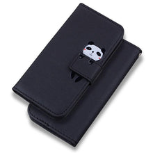 Load image into Gallery viewer, Cartoon Animal Cute Leather Wallet Flip Case Creative Magnetic Protective Cover Lovely Animal Flip Leather Phone Case For iPhone 13 12 11 Pro X XS XR Max Card Holder Funny Phone Cover
