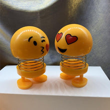 Load image into Gallery viewer, Cartoon Car Ornaments Electroplating Spring Shaking Head Doll Toy Shaking Head Toys Car Ornaments Bobblehead Nod Dolls Cute Cartoon Funny Wobble Head Robot Lovely Car Dashboard Decor Spring Car Decoration Doll Stretchable Toy Deformation
