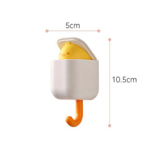 将图片加载到图库查看器，Cartoon Cat Hook Self Adhesive Dormitory Bedroom Door Hangers Hooks Key Umbrella Towel Cap Coat Rack Wall Animal Decoration Rack Non-Marking Hook Nail-Free Animal Hook Entrance Key Strong Sticking Hook
