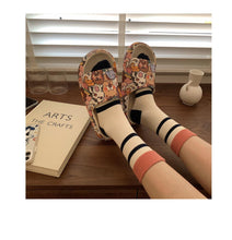 将图片加载到图库查看器，Cartoon Couple Fashion Bear Sandals Non-Slip Thick-Soled Indoor And Outdoor Slippers Men's Flip Flops Athletic Slide Sandals Flat Slip On Sandals For Women Summer Slippers
