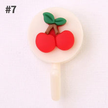 将图片加载到图库查看器，Cartoon Fruit Sticky Hook Multifunctional Punch-free Hook Kitchen Bathroom Wall Hanging Cute Paste Hook Traceless Adhesive Clasp Cute Adhesive Hooks Plastic Hooks for Hanging Cartoon Adhesive Wall Mount Hook for Home Bathroom
