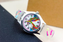 将图片加载到图库查看器，Cartoon Unicorn Childrens Watch 3D Rainbow Pony Girl Wristwatch Quartz Kids Watches Student Silicone Children Toddler Wrist Watch Birthday Gift For Girls Cute Child Watches
