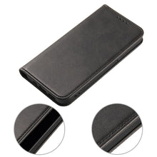 将图片加载到图库查看器，Case for iPhone 12 Pro Max mini Case on for iPhone 11 7 8 Plus X XR XS Luxury Leather Flip Cover PU Leather iPhone Wallet Case Black Kickstand Card Holder Flip Phone Cover
