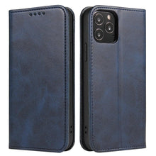 将图片加载到图库查看器，Case for iPhone 12 Pro Max mini Case on for iPhone 11 7 8 Plus X XR XS Luxury Leather Flip Cover PU Leather iPhone Wallet Case Black Kickstand Card Holder Flip Phone Cover
