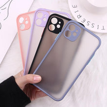 将图片加载到图库查看器，Case for iPhone Camera Protection Bumper Phone Cases For iPhone 14 14ProMax 14Plus 13Promax 13 12 11 Translucent Shockproof Back Cover Silicone Shock Proof Cover Lens Ring Protection
