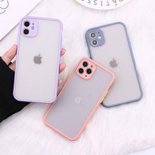 将图片加载到图库查看器，Case for iPhone Camera Protection Bumper Phone Cases For iPhone 14 14ProMax 14Plus 13Promax 13 12 11 Translucent Shockproof Back Cover Silicone Shock Proof Cover Lens Ring Protection

