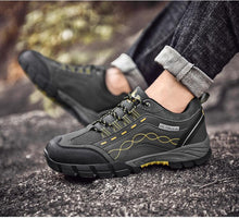 Load image into Gallery viewer, Casual Mens Outdoor Shoes Flat Durable Shoes Autumn Winter Classic Leather Sport Footwear Low Cut Boots Leather Walking Lightweight Breathable Modern Shoes For Walking
