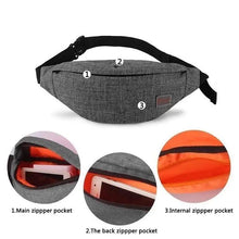 Load image into Gallery viewer, Casual Water Resistant Durable Polyester Small Outdoor Lightweight Crossbody Fanny Pack For Men Cool Sports Waist Bag
