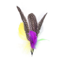 Load image into Gallery viewer, Cat Feather Toy Set Cat Feather Teaser Wand Toy for Kitten Cat Having Fun Exercise Playing Without the Stick Interactive Cat Feather Toys  Retractable Cat Wand Toy and Feathers Teaser Refills Cat Toys for Indoor
