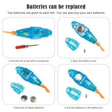 Load image into Gallery viewer, Cat Interactive Electric Fish Toy Water Cat Toy for Indoor Play Swimming Robot Fish Toy for Cat and Dog with LED Light  Pet Toys New Bath Toys Interactive Plastic Fish Toys Electronic Cat Toy Gift to Stimulate Your Pet's Hunter Instincts
