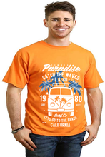 Load image into Gallery viewer, Catch The Waves Men's Bamboo Viscose/Organic Cotton Short Sleeve Graphic T-Shirt
