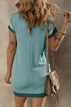 Load image into Gallery viewer, Classic Round Neck Short Sleeve Mini Dress Casual &amp; Chic Everyday Wear For Women
