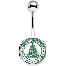 Load image into Gallery viewer, Merry Christmas Tree Belly Ring
