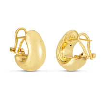 将图片加载到图库查看器，14k Yellow Gold Small Omega C Hoops
