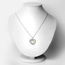 Load image into Gallery viewer, 0.84 Carat Genuine Swiss Blue Topaz .925 Sterling Silver Pendant
