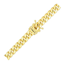 Load image into Gallery viewer, 6.15mm 10k Yellow Gold Semi Solid Miami Cuban Chain
