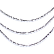 将图片加载到图库查看器，Handcrafted Black Anodized Titanium Swirly Link Dangle Nipple Chain
