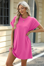 Load image into Gallery viewer, Short Sleeve Mini Dress with Pockets Casual &amp; Stylish Everyday Wear
