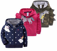 Load image into Gallery viewer, Luxury Printed New Trend Newborn Baby Hooded  Cotton Sweater For Baby Girl/boys In Elegant Modern Luxury Style With Unicorn
