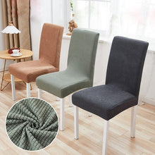 Load image into Gallery viewer, Chair Cover Polyester Fiber Elastic Stool Cover Hotel Restaurant Chair Antifouling Cover  Washable Spandex Kitchen Chair Covers for Dining Room Christmas Decoration Holiday Party Protector for Kitchen

