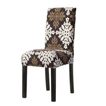 Load image into Gallery viewer, Chair Cover Simple Home  Printed Chair Cover Household Thickened Fleece Chair Cover Universal KitchenDining Chair Cover Spandex tretch Removable Washable Dining Room Chair Protector Slipcovers/Home Decor Dining Room Seat Cover
