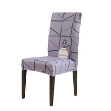 Load image into Gallery viewer, Chair Cover Simple Home  Printed Chair Cover Household Thickened Fleece Chair Cover Universal KitchenDining Chair Cover Spandex tretch Removable Washable Dining Room Chair Protector Slipcovers/Home Decor Dining Room Seat Cover
