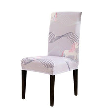 Load image into Gallery viewer, Chair Cover Simple Home  Printed Chair Cover Household Thickened Fleece Chair Cover Universal KitchenDining Chair Cover Spandex tretch Removable Washable Dining Room Chair Protector Slipcovers/Home Decor Dining Room Seat Cover
