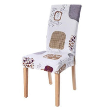 Load image into Gallery viewer, Chair Cover Simple Home  Printed Chair Cover Household Thickened Fleece Chair Cover Universal KitchenDining Chair Cover Spandex tretch Removable Washable Dining Room Chair Protector Slipcovers/Home Decor Dining Room Seat Cover
