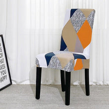 Load image into Gallery viewer, Chair Covers For Dining Room Stretch Spandex Removable Washable Anti-dust Seat Slipcover Multicolor  Chair covers  Chair Covers For Dining Room With Printed Patterns Easy Slip-on Stretchy Dining Room Chair Covers
