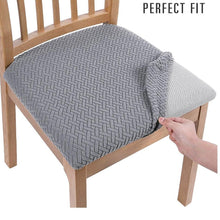 Load image into Gallery viewer, Chair Seat Covers for Dining Room Removable Washable Anti-Dust Seat Protector Removable Dining  Seat Cover And Dining Chair Covers Stretch Seat Cushion Slipcover for Dining Room Kitchen Chairs
