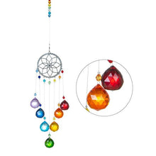 Load image into Gallery viewer, Chandelier Wind Chimes Ab Coating Crystal Prisms Hanging Sun Catcher Rainbow Chaser Crystals Ball Prisms  Window Curtains Pendant Home Decor Gifts Garden Patio Yard

