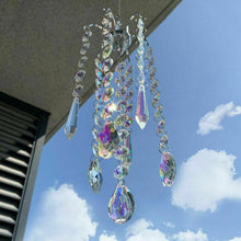 Load image into Gallery viewer, Chandelier Wind Chimes Ab Coating Crystal Prisms Hanging Sun Catcher Rainbow Chaser Crystals Ball Prisms  Window Curtains Pendant Home Decor Gifts Garden Patio Yard
