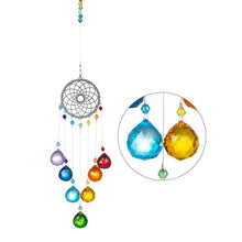 Load image into Gallery viewer, Chandelier Wind Chimes Ab Coating Crystal Prisms Hanging Sun Catcher Rainbow Chaser Crystals Ball Prisms  Window Curtains Pendant Home Decor Gifts Garden Patio Yard
