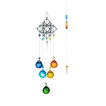 Load image into Gallery viewer, Chandelier Wind Chimes Crystal Prisms Hanging Sun Catcher Beads Chain Sphere Chandelier Lamps Light Pendant for Christmas Day Wedding Plants Cars Window Décor Rainbow  Window Curtains Pendant Home Decor Gifts
