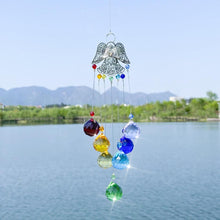 Load image into Gallery viewer, Chandelier Wind Chimes Crystal Prisms Hanging Sun Catcher Beads Chain Sphere Chandelier Lamps Light Pendant for Christmas Day Wedding Plants Cars Window Décor Rainbow  Window Curtains Pendant Home Decor Gifts
