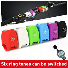 Load image into Gallery viewer, Chargeable Bicycle Bell 120db Waterproof Cycling Bike Bells Electric Horn Mini Portable Cycling Handlebar Bell Bike Tools  Bicycle Bell With 3 Cute Sounds Waterproof Cycle Horn For Kids Road And Mountain Bike
