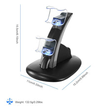 将图片加载到图库查看器，Charging Dock Station Dual Micro USB Stand for PS4 Pro
