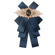 Load image into Gallery viewer, Charming  Butterfly Ladies Bowtie Casual Solid Color Rhinestone Brooch Bowties For Women Fashionable Wedding  Bowtie
