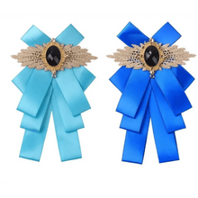 Load image into Gallery viewer, Charming  Butterfly Ladies Bowtie Casual Solid Color Rhinestone Brooch Bowties For Women Fashionable Wedding  Bowtie
