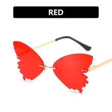 将图片加载到图库查看器，Charming Butterfly Sunglasses Women Luxury Design Glasses Women Summer Oversized Anti-reflective Eyeglasses Women Cool Fashion Trendy Sunglasses
