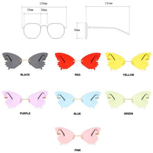 将图片加载到图库查看器，Charming Butterfly Sunglasses Women Luxury Design Glasses Women Summer Oversized Anti-reflective Eyeglasses Women Cool Fashion Trendy Sunglasses

