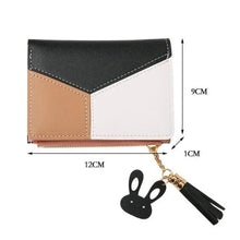 Load image into Gallery viewer, Charming Hit Color Short Tassels Wallets,Bags Zipper PU Leather, Card Holder, Pendant Coin Purse, Card Cash Clutch For Women And Girls
