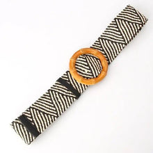Load image into Gallery viewer, Charming Women Waist Belt Classic Round Wooden Buckle Casual Design Dress Women Buckle Waist Dress Band

