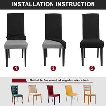 将图片加载到图库查看器，Cheap Waterproof Chair Cover Elastic Spandex Chair Covers for Dining Room Kitchen Stretch Chair Slipcover High Back Chair Covers For Dining Room Dining Kitchen Stretch Decorative Waterproof Spandex Chair Protectors Cover
