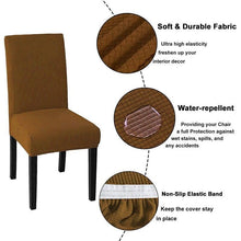将图片加载到图库查看器，Cheap Waterproof Chair Cover Elastic Spandex Chair Covers for Dining Room Kitchen Stretch Chair Slipcover High Back Chair Covers For Dining Room Dining Kitchen Stretch Decorative Waterproof Spandex Chair Protectors Cover
