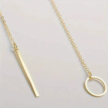 Load image into Gallery viewer, Chic Ethnic-Inspired Alloy Circle &amp; Rod Pendant Necklace
