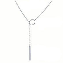 Load image into Gallery viewer, Chic Ethnic-Inspired Alloy Circle &amp; Rod Pendant Necklace
