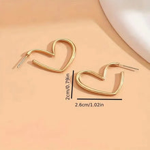 Load image into Gallery viewer, Chic Heart-Shaped Stud Earrings for Women
